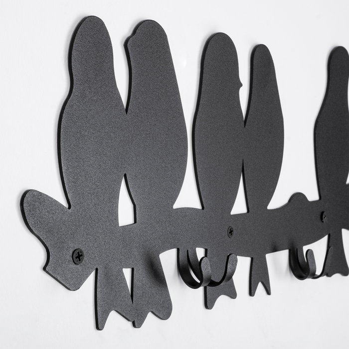 Wallity Muhabbet WSH-021 Gancho de pared metálico Negro Wallity Muhabbet WSH-021 Gancho de pared metálico Negro
